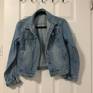 Denim Jacket with Beaded Back